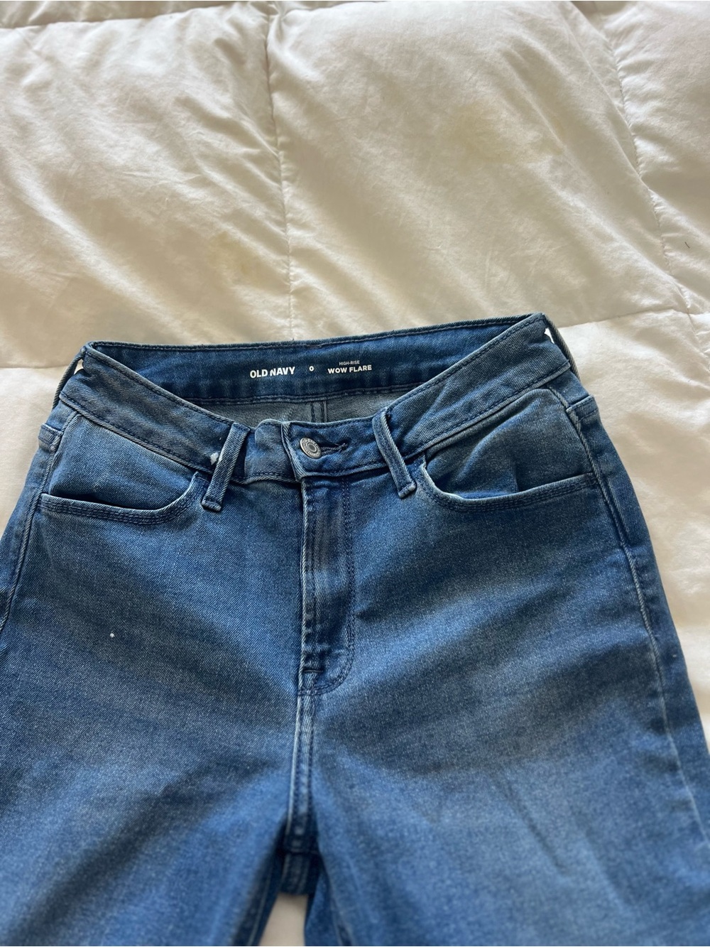 Old Navy Blue High-Rise Flare Jeans